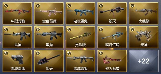 穿越火线（CF）27V武器 17皮肤 可排位 新锐