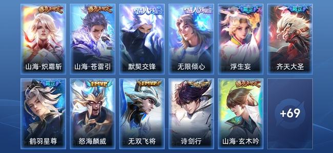王者荣耀10传说 24史诗 80皮肤 至尊星耀III