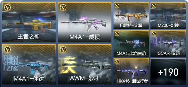 穿越火线：枪战王者V8 6王者武器 229英雄武器 457万化 枪皇
