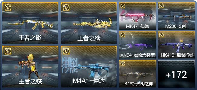 穿越火线：枪战王者V5 7王者武器 199英雄武器 493万化 枪王SSS