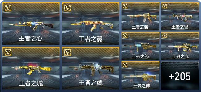 穿越火线：枪战王者V9 44王者武器 248英雄武器 1万化 新锐