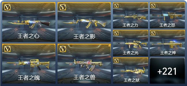 穿越火线：枪战王者V9 18王者武器 242英雄武器 11英雄角色 441万化 精英