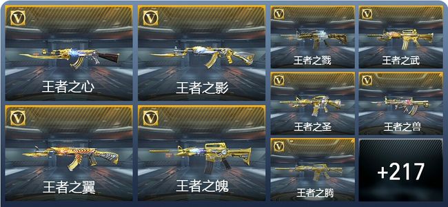 穿越火线：枪战王者V10 42王者武器 249英雄武器 511万化 枪皇