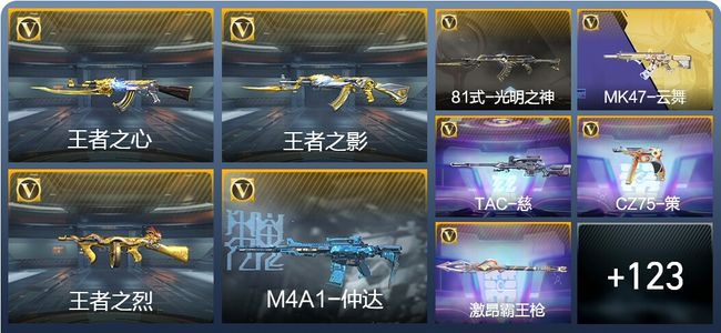 穿越火线：枪战王者V6 6王者武器 145英雄武器 321万化 大师