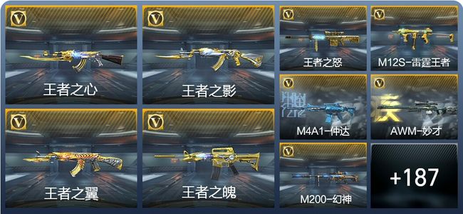 穿越火线：枪战王者V7 12王者武器 214英雄武器 556万化 枪王SS