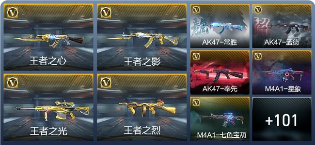 穿越火线：枪战王者V8 13王者武器 122英雄武器 1万化 专家