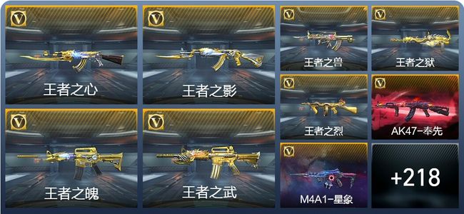 穿越火线：枪战王者V8 18王者武器 242英雄武器 11英雄角色 382万化 专家