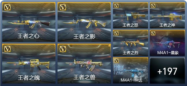 穿越火线：枪战王者V8 11王者武器 245英雄武器 603万化 大师S