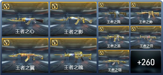 穿越火线：枪战王者V10 48王者武器 287英雄武器 1万化 枪皇S