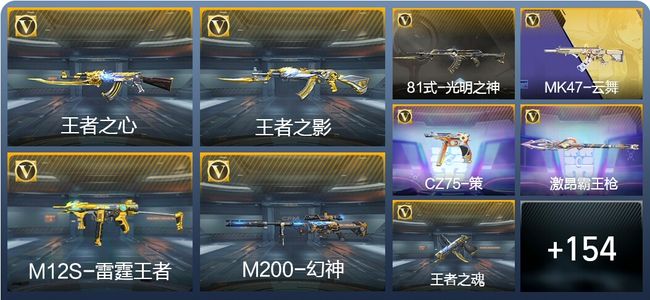 穿越火线：枪战王者V8 6王者武器 173英雄武器 334万化 专家S