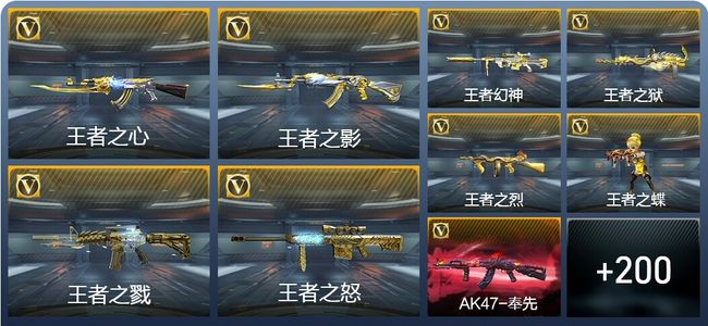 穿越火线：枪战王者V8 28王者武器 230英雄武器 650万化 枪王SSS