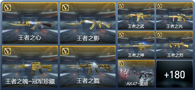 穿越火线：枪战王者V9 17王者武器 202英雄武器 1万化 新锐