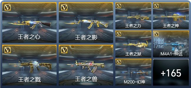 穿越火线:枪战王者V8 18王者武器 192英雄武器 484万化 枪王