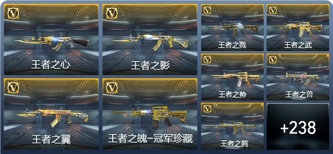 穿越火线：枪战王者V10 29王者武器 400英雄武器 16英雄角色 896万化 枪神