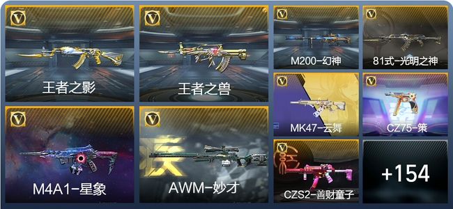 穿越火线：枪战王者V6 3王者武器 261英雄武器 54英雄角色 549万化 新锐