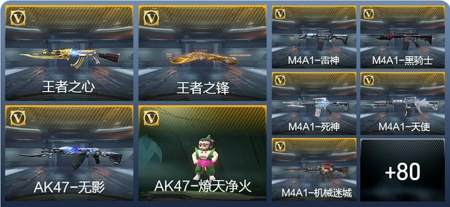 穿越火线：枪战王者V5 4王者武器 101英雄武器 144万化 专家S