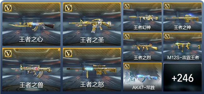 穿越火线：枪战王者V9 28王者武器 270英雄武器 477万化 枪圣SS