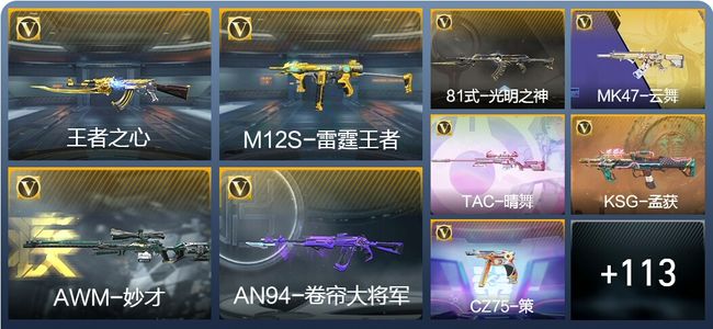 穿越火线：枪战王者V3 4王者武器 154英雄武器 24英雄角色 302万化 大师S