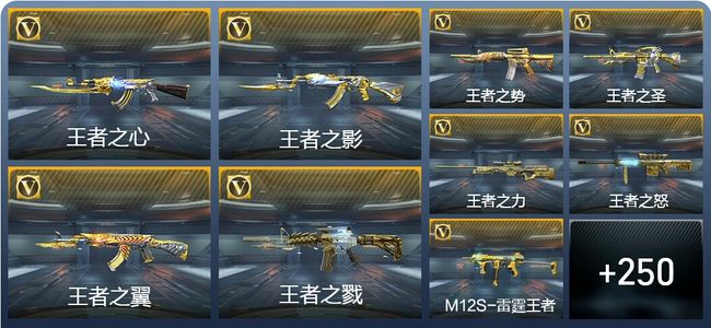 穿越火线：枪战王者V8 26王者武器 281英雄武器 55英雄角色 504万化 枪王SS