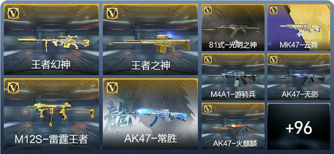 穿越火线：枪战王者V6 4王者武器 112英雄武器 236万化 专家