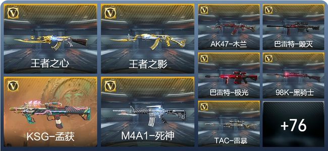 穿越火线：枪战王者2王者武器 100英雄武器 118万化 大师