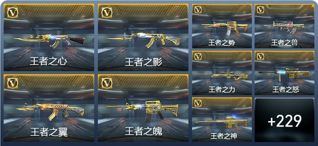 穿越火线：枪战王者V9 32王者武器 272英雄武器 543万化 枪皇