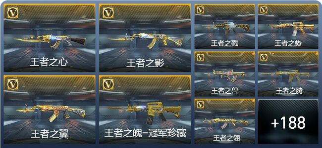 穿越火线：枪战王者V10 47王者武器 207英雄武器 480万化 精英