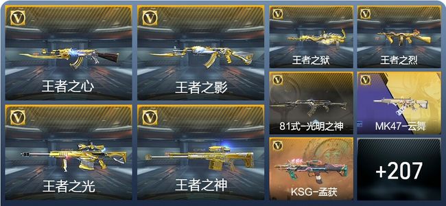 穿越火线：枪战王者V8 26王者武器 245英雄武器 516万化 新锐