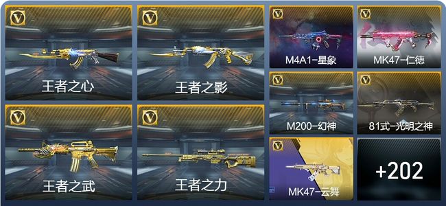 穿越火线：枪战王者V8 24王者武器 230英雄武器 342万化 大师SS