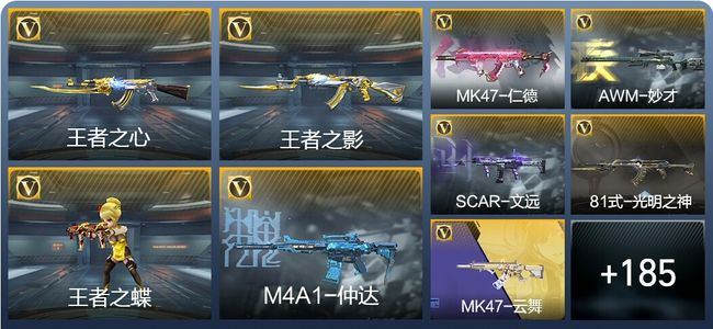 穿越火线：枪战王者V5 15王者武器 220英雄武器 精英