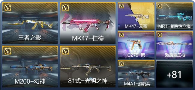 穿越火线：枪战王者V6 1王者武器 106英雄武器 2英雄角色 1111万化 专家S