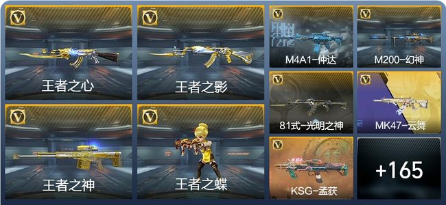 穿越火线：枪战王者V6 9王者武器 188英雄武器 1111万化 大师