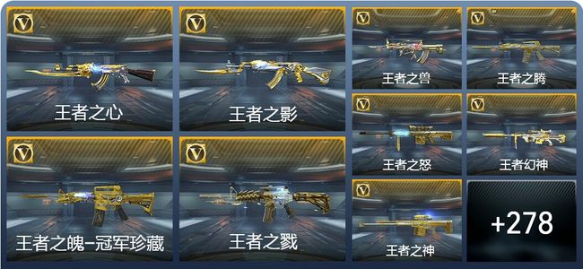 穿越火线：枪战王者V9 38王者武器 312英雄武器 584万化 枪神