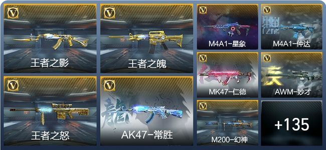 穿越火线：枪战王者V8 15王者武器 166英雄武器 1111万化 专家S