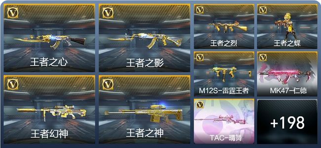 穿越火线：枪战王者V8 33王者武器 253英雄武器 精英