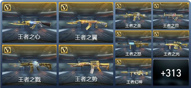 穿越火线：枪战王者V9 41王者武器 354英雄武器 869万化 精英