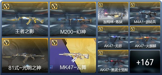 穿越火线：枪战王者V8 1王者武器 197英雄武器 新锐