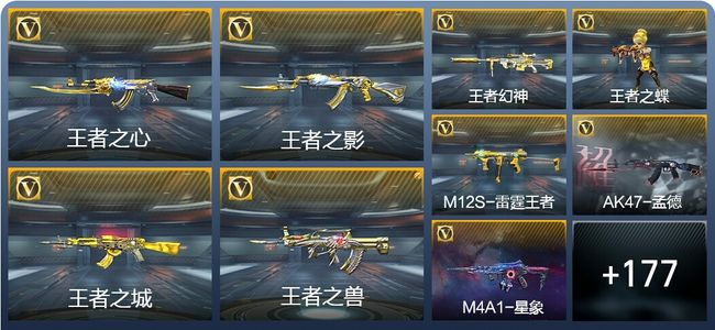 穿越火线：枪战王者V8 19王者武器 197英雄武器 346万化 枪皇S