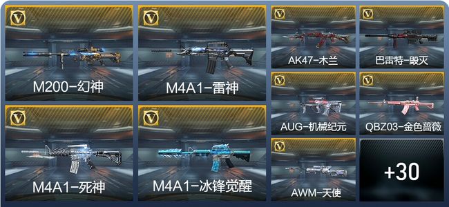 穿越火线：枪战王者1王者武器 43英雄武器 61万化 专家S