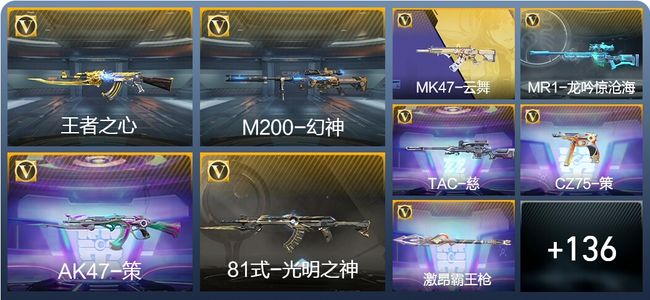 穿越火线：枪战王者V6 4王者武器 155英雄武器 38英雄角色 310万化 专家