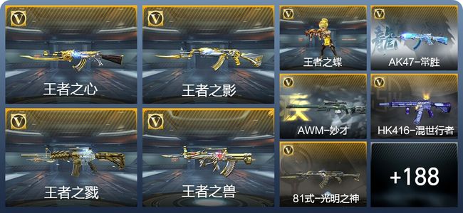 穿越火线：枪战王者V6 6王者武器 217英雄武器 1111万化 专家S