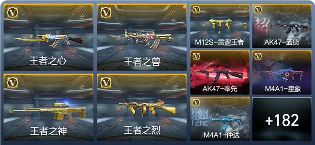 穿越火线：枪战王者V9 14王者武器 206英雄武器 大师SS