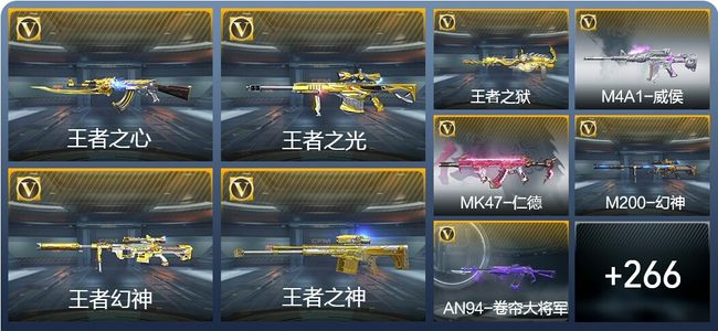 穿越火线：枪战王者V8 24王者武器 307英雄武器 60英雄角色 562万化 枪圣S