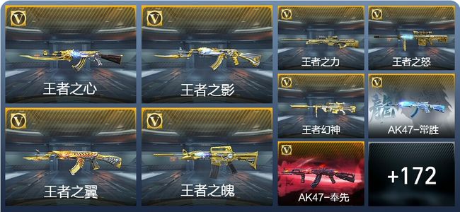 穿越火线：枪战王者V8 9王者武器 260英雄武器 46英雄角色 488万化 新锐