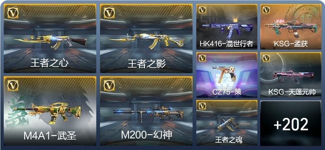 穿越火线：枪战王者V7 11王者武器 277英雄武器 52英雄角色 528万化 枪皇