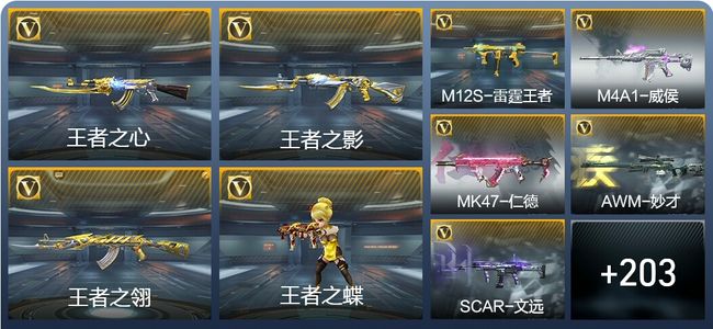 穿越火线：枪战王者V5 7王者武器 242英雄武器 416万化 枪圣SSS