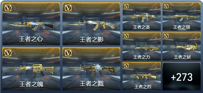 穿越火线：枪战王者V9 41王者武器 304英雄武器 659万化 枪圣SS