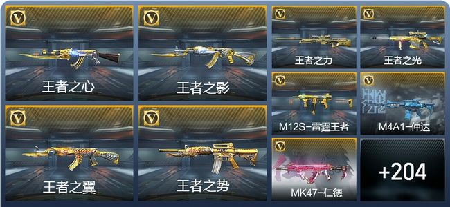 穿越火线：枪战王者V8 28王者武器 236英雄武器 435万化 枪王SSS