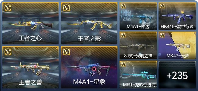 穿越火线：枪战王者V6 9王者武器 266英雄武器 枪王SSS