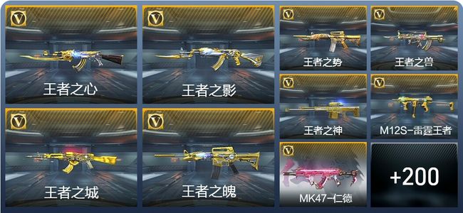 穿越火线：枪战王者V7 19王者武器 240英雄武器 448万化 大师